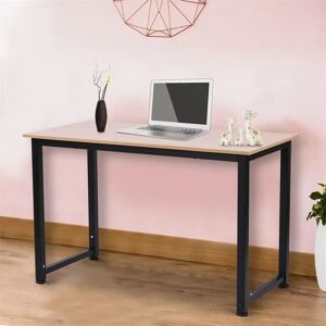 Symple Stuff 120cm W Rectangle Writing Desk black/brown 76.0 H x 120.0 W x 60.0 D cm