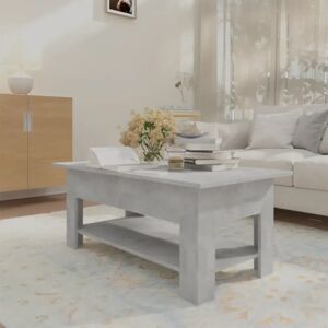 Ebern Designs Coffee Table White 102X55x42 Cm Chipboard gray 42.0 H x 102.0 W x 55.0 D cm