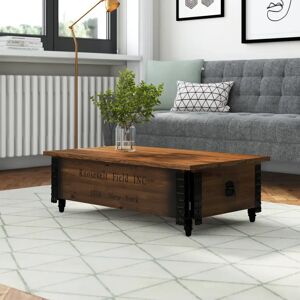 Trent Austin Design Adamski Coffee Table with Storage brown 31.0 H x 100.0 W x 58.0 D cm