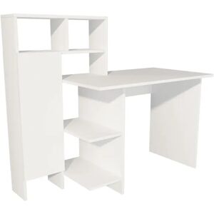 Ebern Designs Computer Desk Eva-Jane white 111.8 H x 119.7 W x 60.0 D cm