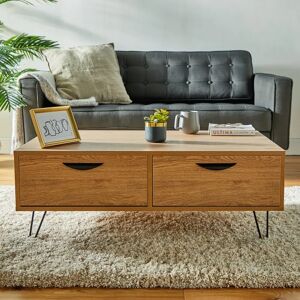 VonHaus Coffee Table with Storage black/brown 37.0 H x 100.0 W x 59.5 D cm