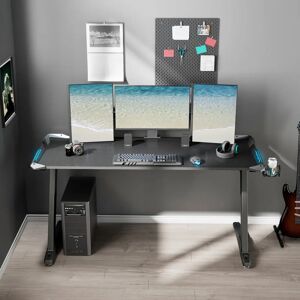 Blue Elephant Handley Rectangular Computer Desk brown/gray 78.0 H x 153.0 W x 60.5 D cm