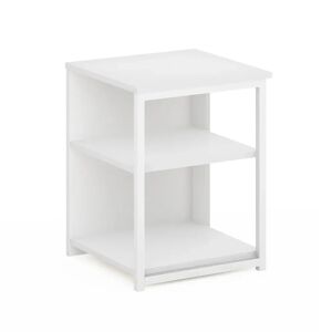 Ebern Designs Dontea Side Table with Storage white 51.1 H x 38.6 W x 39.9 D cm