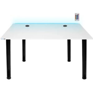 SyberDesk Gaming Desk LED Pro - Small black/brown 105.0 W x 65.0 D cm