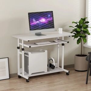 Inbox Zero Portable Office Computer Desks white 80.0 W x 45.0 D cm