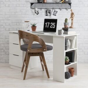 Zipcode Design Isabella 3 Drawer Computer Desk white 72.0 H x 120.0 W x 49.0 D cm