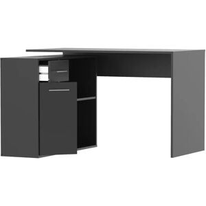 Ebern Designs Greydys Corner Computer Desk black 75.3 H x 202.2 W x 59.0 D cm