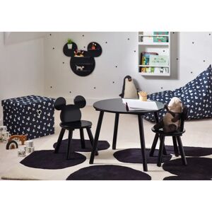 Disney Mickey Mouse Black Table & 2 Chair Set black/brown 48.0 H x 60.0 W cm