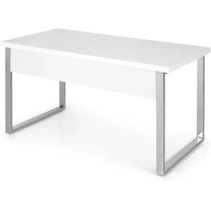 Ebern Designs Gnni Desk brown/gray/white 76.0 H x 140.0 W x 70.0 D cm