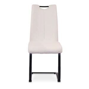 17 Stories Messaouda Upholstered Dining Chair black/white 98.0 H x 42.0 W x 53.0 D cm