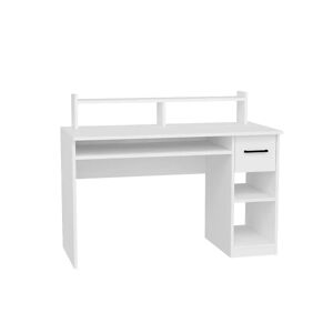 17 Stories Computer Desk Ilta white 93.3 H x 120.0 W x 55.0 D cm