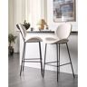 Beliani Luana 70cm Bar Stool white 111.0 H x 52.0 W x 48.0 D cm