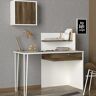 Brayden Studio Aaron-Jay Desk brown/white 109.0 H x 120.0 W x 60.0 D cm