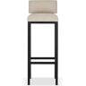 Ebern Designs Lytia 78cm Stool black/brown 100.0 H x 35.0 W x 35.0 D cm