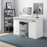 Zipcode Design Canonero Computer Desk brown/white 76.5 H x 126.0 W x 55.0 D cm