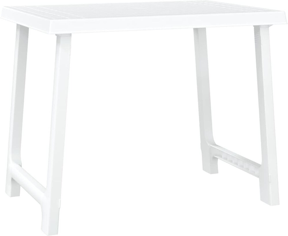 17 Stories Maegon Rectangular 2 - Person 79Cm L Outdoor Camping Table White 64cm H X 56cm W X 79cm L