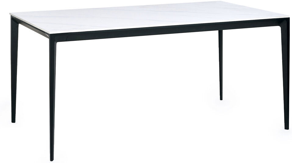 Borough Wharf Dagon 80cm W Dining Table White Marble H76 x L120 x W80cm