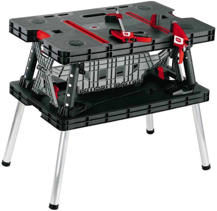 Keter Folding General Tool Holder Black 85cm H X 76cm W X 55cm D