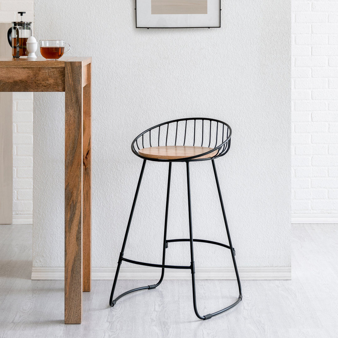 Trent Austin Design Winhurst Solid Wood Kitchen Counter Stool 68.5cm