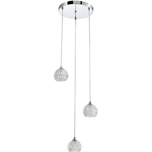 Mercer41 Heiser 3-Light Cluster Dome Pendant gray 25.0 H x 25.0 W x 25.0 D cm