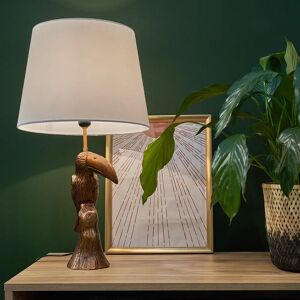 MiniSun Bronze Table Lamp white 63.0 H x 35.0 W x 35.0 D cm