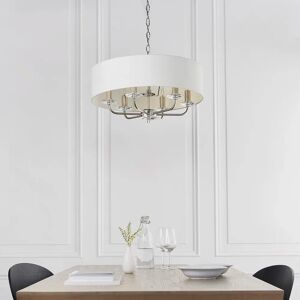 Three Posts Basilia 6-Light Drum Chandelier gray