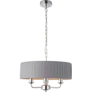 Three Posts Colden 3-Light Drum Chandelier gray