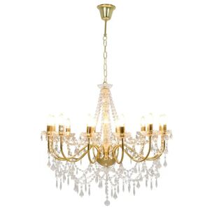 Mercer41 Shah 12-Light Candle Style Chandelier yellow 75.0 H x 80.0 W x 80.0 D cm
