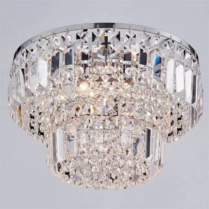 Mercer41 Veta 4-Light Crystal Chandelier gray 24.0 H x 33.0 W x 33.0 D cm