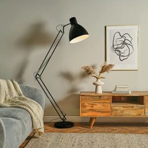 MiniSun 145.5cm Swing Arm Floor Lamp black 145.5 H x 31.0 W x 98.5 D cm