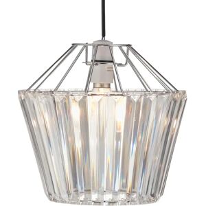 Mercer41 25cm Acrylic Drum Pendant Shade gray 23.5 H x 25.0 W x 25.0 D cm