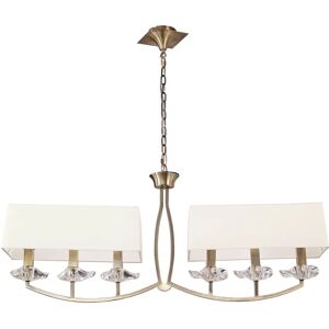 Mercer41 6-Light Shaded Chandelier yellow