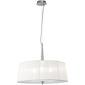 Mercer41 3 - Light Drum Pendant gray/white 20.0 H x 55.0 W x 55.0 D cm