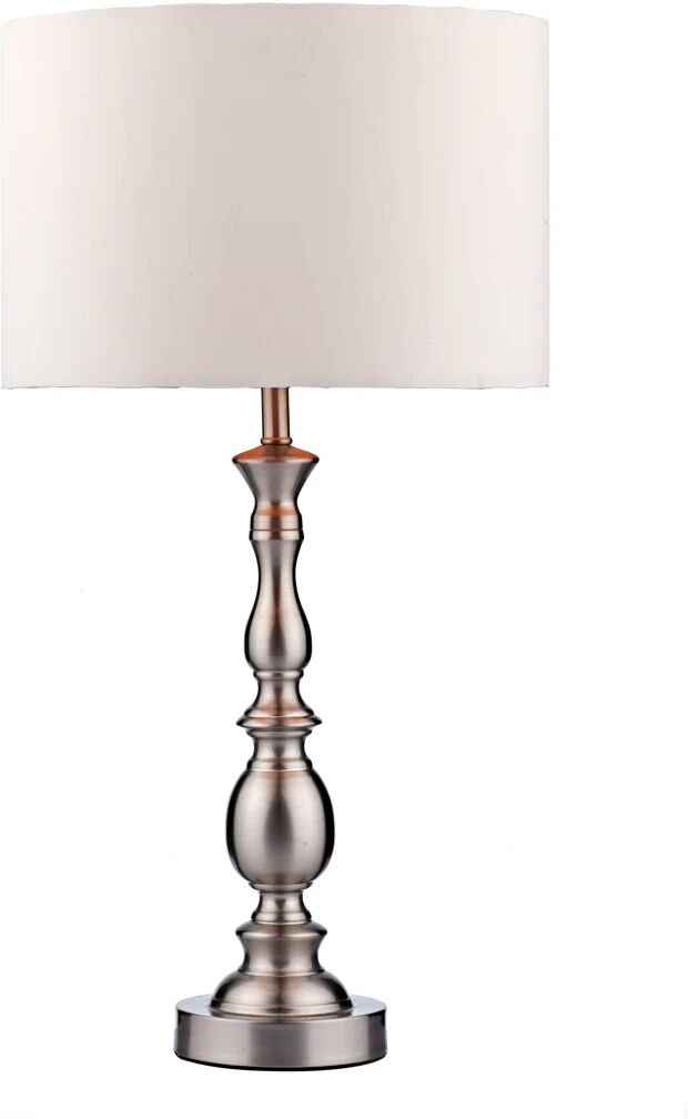 Dar Lighting Madrid 57cm Table Lamp gray 57.0 H x 31.0 W x 31.0 D cm