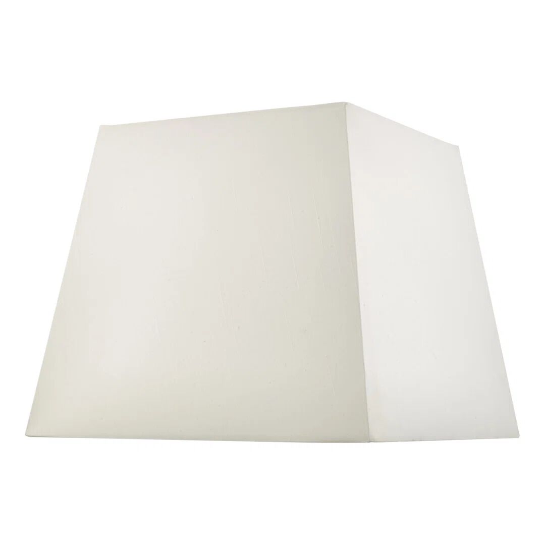 Dar Lighting 37cm Faux Silk Square Lamp Shade brown/white 30.0 H x 37.0 W x 37.0 D cm