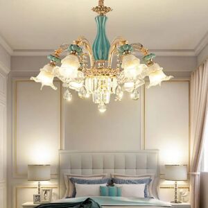 Mercer41 Morningside 6 - Light Shaded Chandelier blue/yellow