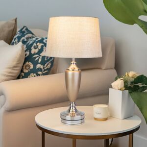 Marlow Home Co. Zellner 53Cm Classic Gold silver Table Lamp Gold 53cm H X 36cm W X 36cm D