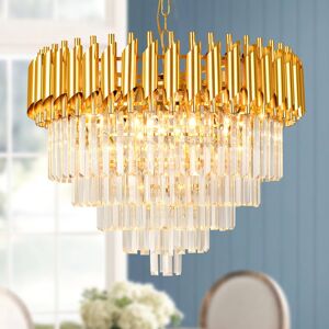 Canora Grey Anjelyn Chandelier Gold 40cm H x 60cm W x 60cm D