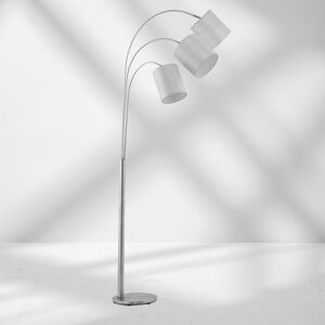 Brayden Studio Aciel 178Cm 3-light Silver Arched/Arc Floor Lamp Silver 178cm H X 40cm W X 70cm D