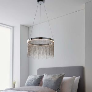 Etta Avenue Isla 1 - Light Novelty Geometric LED Pendant Silver;Brown 27.5cm H X 45cm W X 45cm D