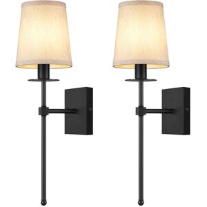 Borough Wharf Busina 1 - Light Matte Black Wallchiere Natural 32.26cm H X 27.94cm W X 27.94cm D