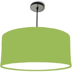 Brayden Studio 40cm x 20cm H Cotton Drum Lamp Shade green/white 20.0 H x 40.0 W x 40.0 D cm