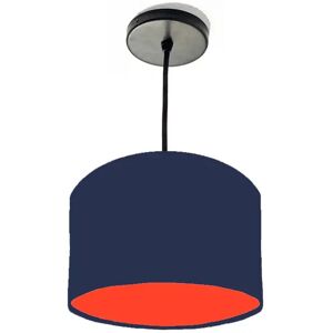 Brayden Studio 20cm x 15cm H Cotton Drum Lamp Shade red/blue 15.0 H x 20.0 W x 20.0 D cm