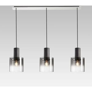 17 Stories Jayquon 3 - Light Kitchen Island Cylinder Pendant black 180.0 H x 100.0 W x 20.0 D cm