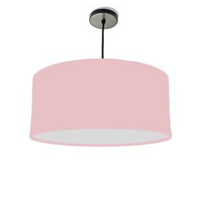 Brayden Studio 40cm x 20cm H Cotton Drum Lamp Shade pink/gray 20.0 H x 40.0 W x 40.0 D cm