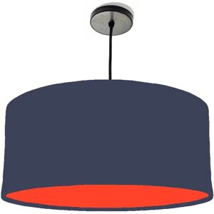 Brayden Studio 40cm x 20cm H Cotton Drum Lamp Shade red/blue 20.0 H x 40.0 W x 40.0 D cm