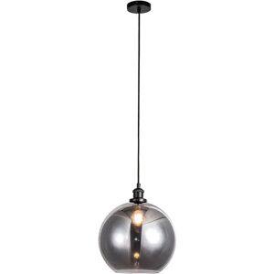 George Oliver Gadd 1-Light Single Globe Pendant black/white 100.0 H x 30.0 W x 30.0 D cm