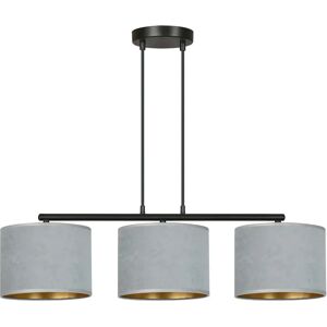 Ebern Designs Eamie 3 - Light Kitchen Island Drum Pendant gray 100.0 H x 72.0 W x 20.0 D cm