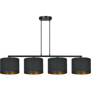 Ebern Designs Eamie 4 - Light Kitchen Island Drum Pendant black 100.0 H x 97.0 W x 20.0 D cm