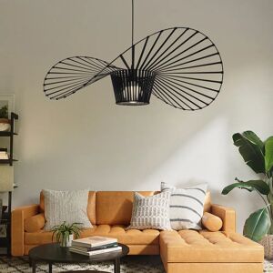 Ivy Bronx Carlose 1 - Light Black Unique/Statement Pendant black 25.0 H x 80.0 W x 80.0 D cm